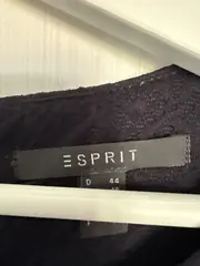 Vorschaubild 4 von A-Linien Kleid Business Strukturmuster Blau Gr. 44 Midikleid