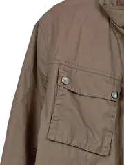 Vorschaubild 4 von Herren Leichte Jacke Gr. L Braun Polyester Casual Übergangsjacke