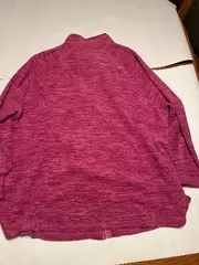 Vorschaubild 2 von Damen Fleecejacke Gr. 54/56 Pink Meliert Reißverschluss