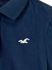 Vorschaubild 4 von Poloshirt Damen Gr. 38 M Blau Stretch Baumwolle Logo Casual Basic