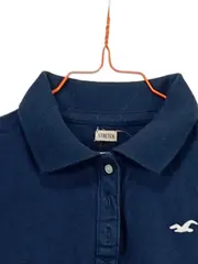 Vorschaubild 3 von Poloshirt Damen Gr. 38 M Blau Stretch Baumwolle Logo Casual Basic