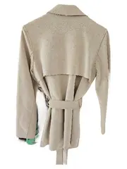 Vorschaubild 2 von Damen Trenchcoat Beige Gr. S Kurzmantel Jacke Klassisch