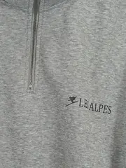 Vorschaubild 3 von Damen Pullover Sweatshirt Troyer Les Alpes Reißverschluss Grau Gr. 38