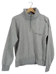 Vorschaubild 1 von Damen Pullover Sweatshirt Troyer Les Alpes Reißverschluss Grau Gr. 38