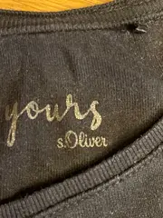 Vorschaubild 3 von Damen T-Shirt Gr. 38/M Schwarz Basic Kurzarm Baumwolle