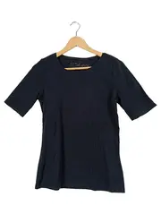 Vorschaubild 1 von Damen T-Shirt Gr. 38/M Schwarz Basic Kurzarm Baumwolle