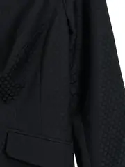 Vorschaubild 3 von Damen Blazer Gr. 38 Schwarz Business Jacquard Punkte Muster