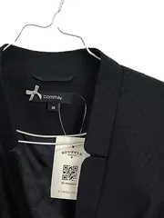 Vorschaubild 5 von Damen Blazer Gr. 38 Schwarz Business Jacquard Punkte Muster