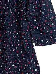 Vorschaubild 3 von Damen Bluse Gr. 44 Blau Blumenmuster 3/4-Arm Viskose