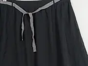 Vorschaubild 2 von Damen Minirock Gr. 40/L Schwarz mit Bindegürtel Casual