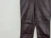 Vorschaubild 4 von Damen Kunstlederhose Braun XS Skinny Lederoptik Hose