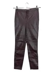 Vorschaubild 1 von Damen Kunstlederhose Braun XS Skinny Lederoptik Hose