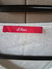 Vorschaubild 6 von Damen Pullover Grau Meliert Baumwolle Gr. 36/S Langarm Basic