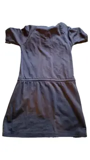 Vorschaubild 6 von Damen Sweatkleid Schalkragen Gr. M Blau Baumwolle Casual