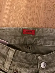 Vorschaubild 4 von Damen Jeans Straight Leg Oliv W30 L35 Baumwolle Casual