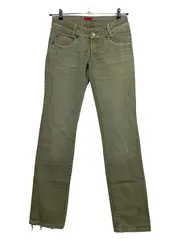 Vorschaubild 1 von Damen Jeans Straight Leg Oliv W30 L35 Baumwolle Casual