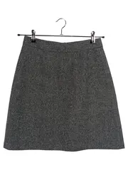 Vorschaubild 1 von A-Linienrock Damen Business Midirock Meliert Grau Gr. 34 XS