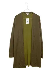 Vorschaubild 1 von Damen Strickjacke Cardigan Oliv Gr. 36 S Langarm Viskose
