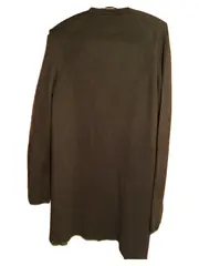 Vorschaubild 2 von Damen Strickjacke Cardigan Oliv Gr. 36 S Langarm Viskose