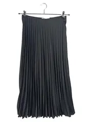 Vorschaubild 1 von Damen Faltenrock Maxirock Elegant Schwarz Gr. XS 34 Uni Polyester