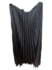 Vorschaubild 3 von Damen Faltenrock Maxirock Elegant Schwarz Gr. XS 34 Uni Polyester