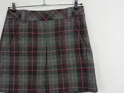 Vorschaubild 4 von Faltenrock Minirock Damen Gr. 38 M Kariert Grau Wolle Herbst
