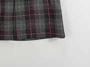 Vorschaubild 3 von Faltenrock Minirock Damen Gr. 38 M Kariert Grau Wolle Herbst