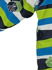 Vorschaubild 4 von Tec Winterjacke Kinder Jacke Gr. 80 Gestreift Kapuze Outdoor Blau Grün