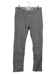 Vorschaubild 1 von Herren Chino Stoffhose Grau W34/L34 Baumwolle Casual
