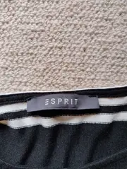 Vorschaubild 5 von Langarmshirt Damen Gr. 36/S Schwarz Gestreift Viskose Stretch Casual