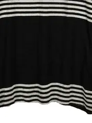 Vorschaubild 4 von Langarmshirt Damen Gr. 36/S Schwarz Gestreift Viskose Stretch Casual