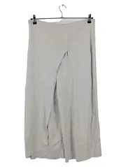Vorschaubild 1 von Damen Hosenrock Culottes Beige Gr. M Viskose Minimalistisch