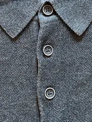 Vorschaubild 3 von Poloshirt Herren Grau Gr. 50 L Baumwolle Casual Kurzarm Shirt Logo