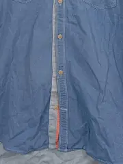Vorschaubild 5 von Herren Freizeithemd Kurzarm Baumwolle Blau Gr. 50/L