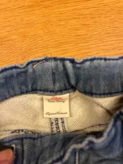 Vorschaubild 3 von Jeans Mädchen Gr. 98 Regular Fit Blau Herz-Stickerei