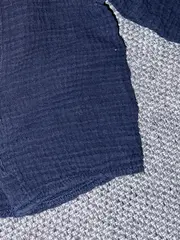 Vorschaubild 4 von Baby Body Gr. 68 Blau Baumwolle Strukturmuster Knopfleiste