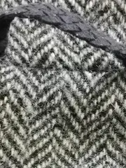 Vorschaubild 3 von Damen Wollmantel Gr. 36 Grau Fischgrät Zweireiher Schurwolle