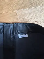 Vorschaubild 6 von Damen Kunstlederrock Rock Minirock Lederoptik Schwarz Gr. 34;XS Modern