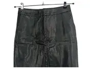 Vorschaubild 4 von Damen Kunstlederrock Rock Minirock Lederoptik Schwarz Gr. 34;XS Modern