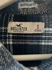 Vorschaubild 5 von Herren Freizeithemd Kariert Blau Langarm Baumwolle Gr. S