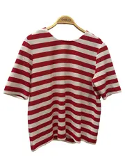 Vorschaubild 2 von Damen T-Shirt Rot Gestreift Maritim Baumwolle Gr. 38 M