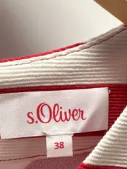 Vorschaubild 4 von Damen T-Shirt Rot Gestreift Maritim Baumwolle Gr. 38 M