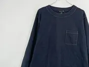 Vorschaubild 3 von Langarmshirt Damen Gr. 36 S Blau Baumwolle Casual Kontrastnähte Tasche