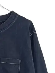 Vorschaubild 4 von Langarmshirt Damen Gr. 36 S Blau Baumwolle Casual Kontrastnähte Tasche