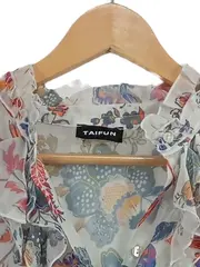 Vorschaubild 2 von Taifun Damen Bluse Gr. 40 L Blumenmuster Rüschen Chiffon Floral