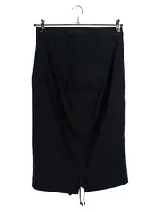 Vorschaubild 1 von Bleistiftrock Damen Business Schwarz Gr. 38 M Viskose Raffungen Midi