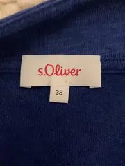 Vorschaubild 2 von Damen Strickjacke Lang Cardigan Blau Gr. 38 M Baumwolle