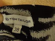 Vorschaubild 4 von Damen Faltenrock Gr. 38 Schwarz Weiß Zebra Animal Print Midi