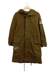 Vorschaubild 1 von Damen Parka Khaki Gr. 34/XS mit Aufnähern Kapuze Casual