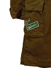 Vorschaubild 5 von Damen Parka Khaki Gr. 34/XS mit Aufnähern Kapuze Casual